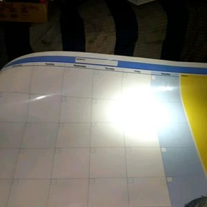 One month laminated poster planner